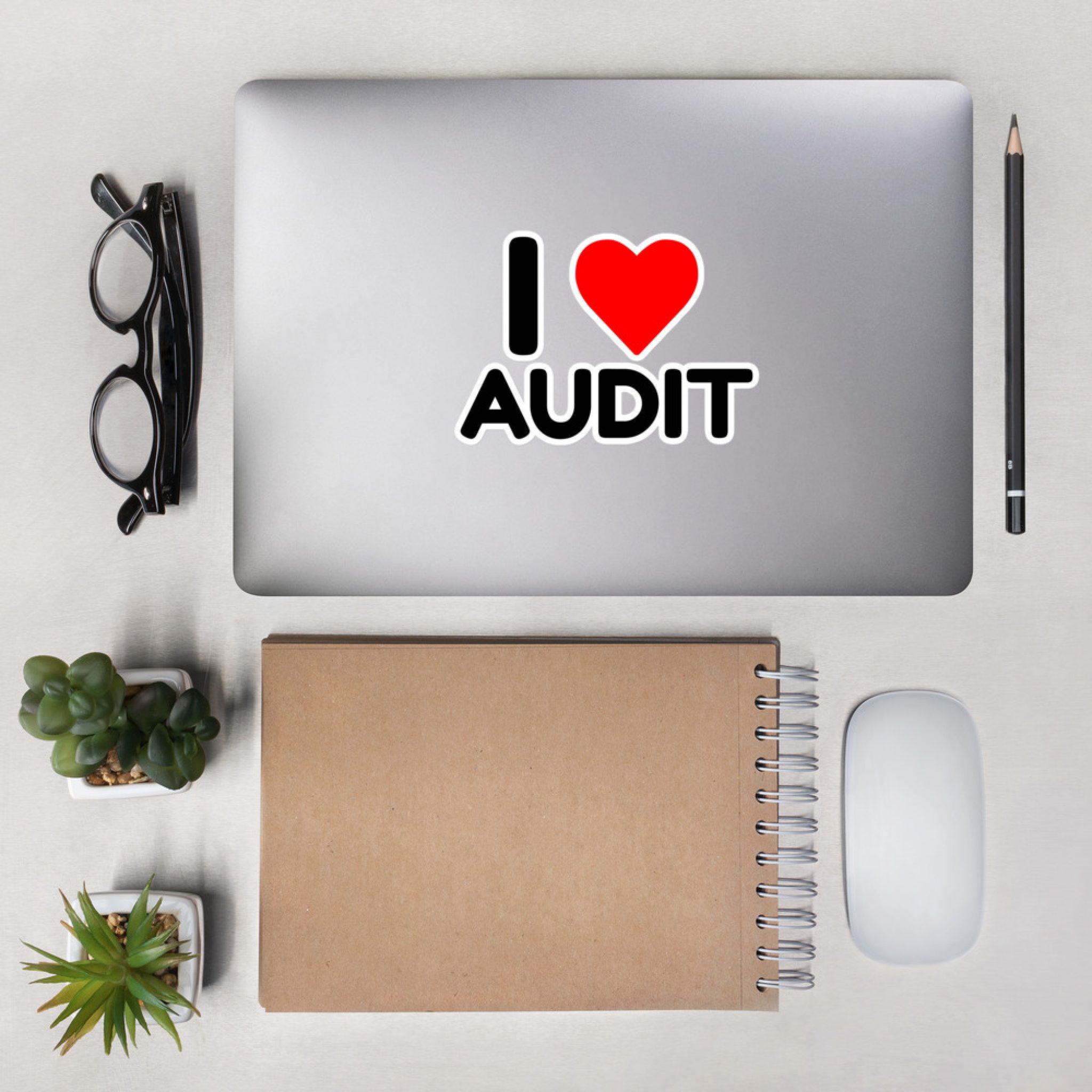 I Heart Audit Sticker – That Audit Guy