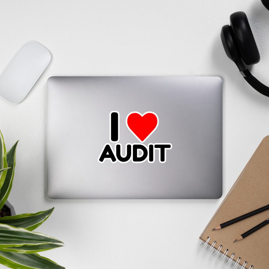 I Heart Audit Sticker – That Audit Guy
